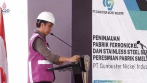 Presiden Jokowi Resmikan Pabrik Smelter PT GNI di Morosi Konawe