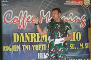 Eratkan Sinergitas, Korem 143/HO Gelar Cofee Morning dan Lomba Tembak Bersama Insan Pers