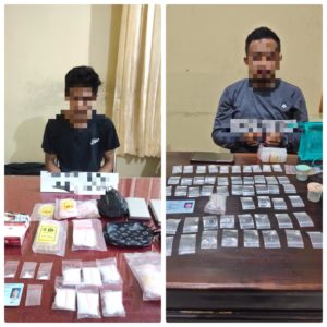 Dua Pengedar Ditangkap dan Disita 101 Gram Sabu Siap Edar