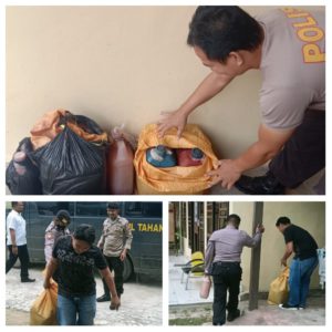 Hari Pertama Pelaksanaan Ops Pekat, Polres Muna Amankan 50 Liter Kameko
