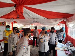 Bid Propam Polda Sultra Cek Kesiapan Personil di Pos Pengamanan Operasi Ketupat Tahun 2022