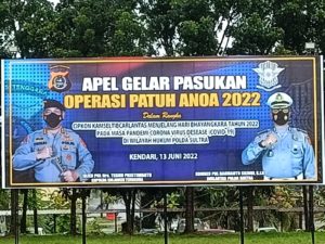 Polda Sultra Gelar Operasi Patuh Anoa 2022.