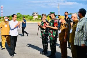 Bupati Surunuddin Turut Sambut Presiden Jokowi di Lanud Haluoleo