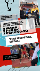 Ini Perolehan Sementara Medali  dari Tim Konsel di Porprov XIV Sultra 2022