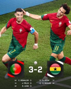 Ronaldo Masih Perkasa, Antar Portugal Hajar Ghana 3-2