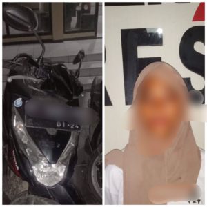 Remaja Putri di Kendari Nekat Mencuri Motor