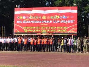 Apel Gelar Pasukan Ops Lilin Anoa 2022, Irjen Teguh: Kita Maksimalkan Pengamanan Nataru