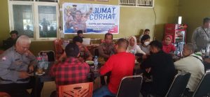 Serap Asprirasi Warga, Kapolsek Mandonga Gelar Jum’at Curhat