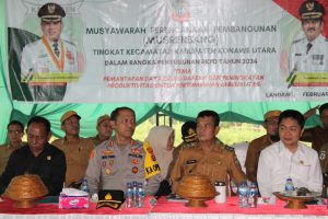 Kapolres Hadiri Musrembang Kabupaten Konawe Utara