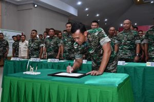 Korem 143/HO Laksanakan Pencanangan Wilayah Tertib Reformasi Birokrasi