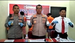 Lima Pengedar Sabu Dibekuk Satnarkoba Polres Muna, Satu Pelaku Dihadiahi Timah Panas Karena Mencoba Kabur