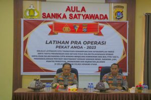 Polres Konawe Utara Gelar Latpra Ops Pekat Anoa 2023