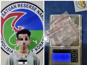 Nyambi Jadi Pengedar Sabu, Seorang Pelajar di Konawe Diringkus Polisi