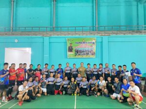 Kapolres Konut Buka Turnament Badminton Kamtibmas