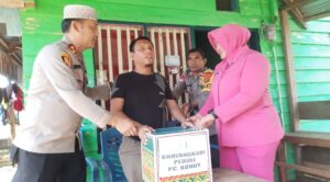 Polres Konut Beri Bantuan Kemanusiaan Kepada Keluarga Murang Mampu dan Tuna Netra