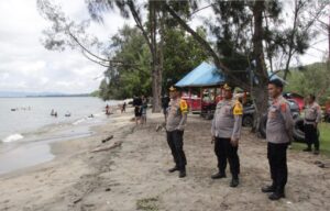 Lebaran Kedua Kapolres Konawe Utara Pantau Obyek Wisata