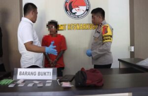 Buruh Harian Lepas Ditangkap Polisi Karena Diduga Jadi Pengedar Sabu