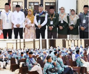 Kakanwil Kemenag Sultra Kunjungi Jamaah Haji Kloter 24-UPG Kota Kendari di Embarkasi Makassar