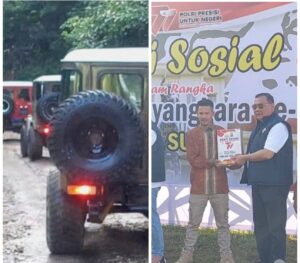 Gandeng Komunitas Hardtop Polda Sultra Gelar Bakti Sosial