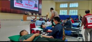 Peringati HUT Bhayangkara Ke 77 Polda Sultra Gelar Baksos Berupa Donor Darah