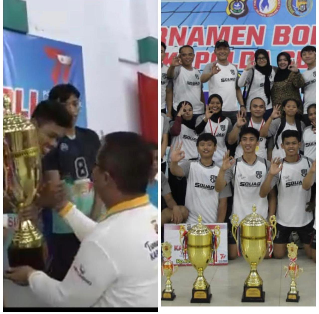 Polres Konut “Kawinkan” Piala Bergilir Juara 1 Putra – Putri Turnamen Bola Voli Kapolda Sultra Cup 2023