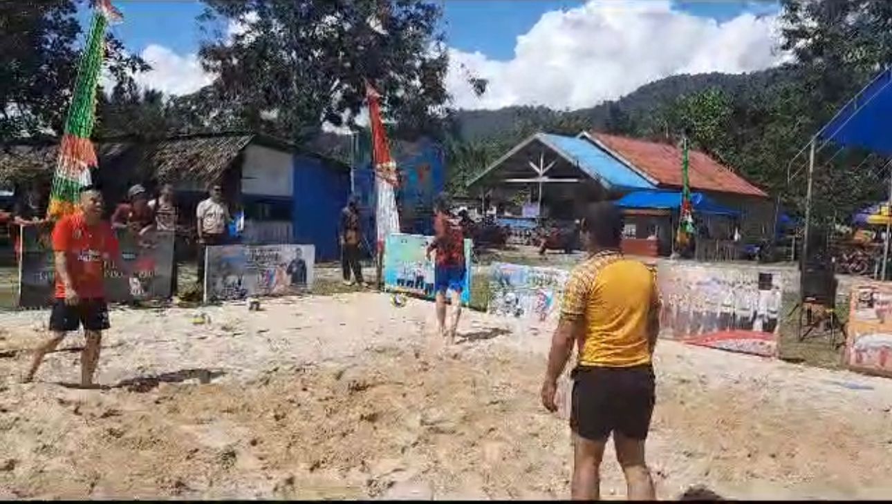 Turnamen Volly Pantai Kapolres Cup Pertama di Konawe Utara Resmi Dibuka