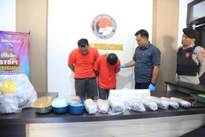 Polisi Sita Ganja Seberat 1,32 Kg dari Tangan Dua Pria di Kendari