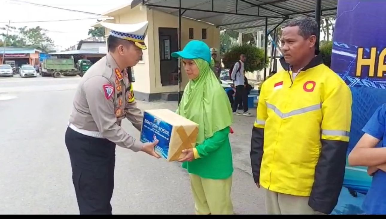 Bakti Sosial Ditlantas Polda Sultra Dalam Rangka HUT Lantas Ke 68