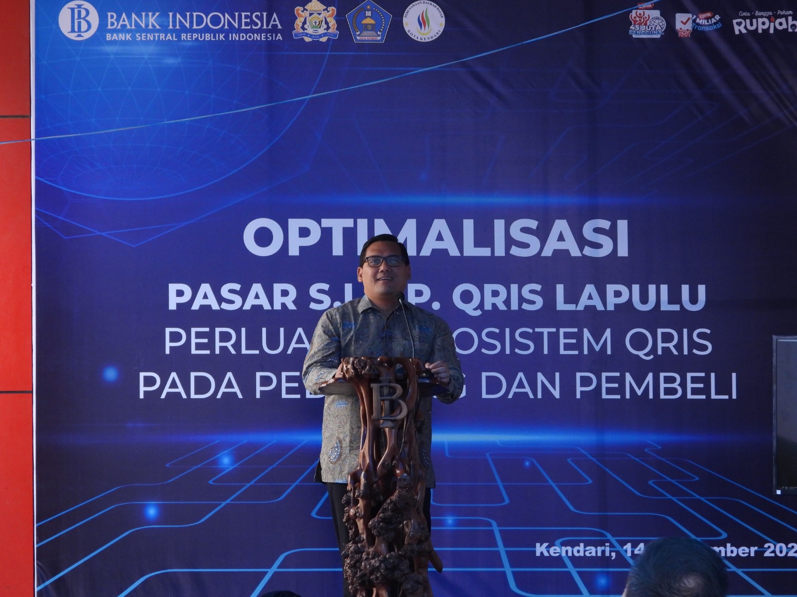 BI Sultra Perluas dan Percepat Elektronifikasi Transaksi Melalui Pasar SIAP QRIS