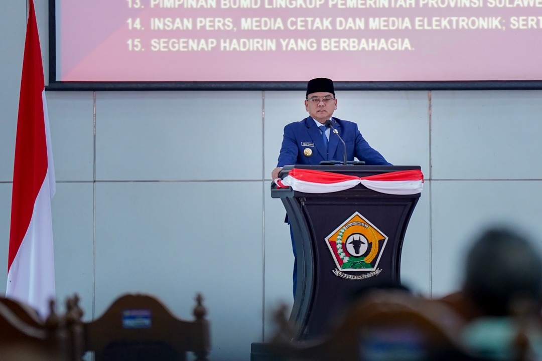 Pj Gubernur Hadiri Rapat Pandangan Umum Fraksi-Fraksi DPRD Provinsi Sultra Atas Raperda APBD Perubahan Sultra Tahun 2023