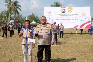 Peduli Pelestarian Lingkungan, Biro SDM Polda Sultra Gelar Aksi Tanam Pohon