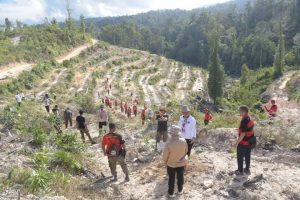 Aksi Tanam Pohon di Giat Kemah Bhakti Paskibra Kota Kendari