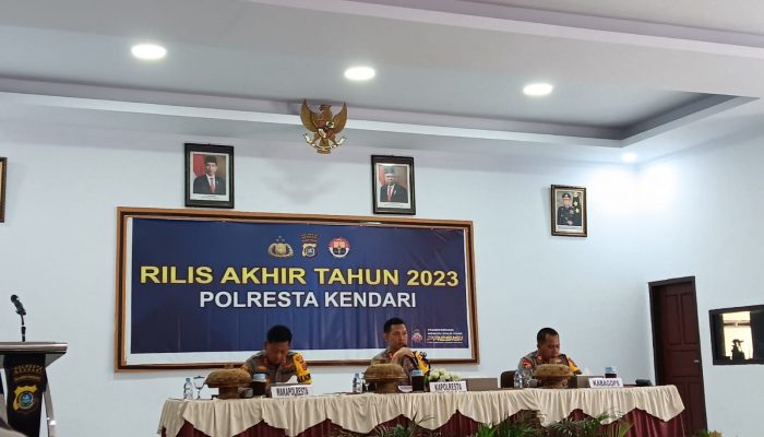 Kasus Penganiayaan Dominasi Tindak Pidana yang Ditangani Polresta Kendari Selama 2023