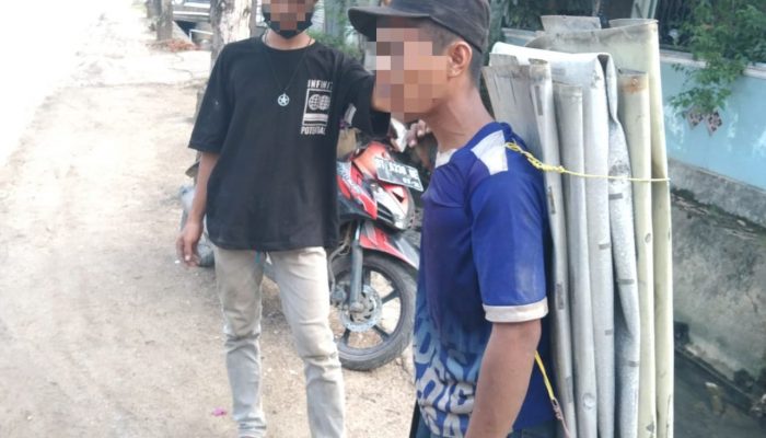 Polisi Ringkus Pencuri Besi Papan Reklame di Kendari