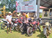 Polsek Wiwirano Sita Belasan Motor Knalpot Bogar