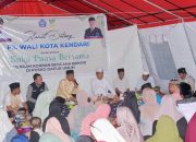 Pj Wali Kota Kendari Buka Puasa Bersama Korban Banjir Kelurahan Sanua