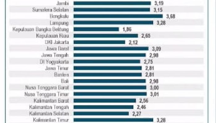 Inflasi Sultra 2,90, Urutan 20 Nasional