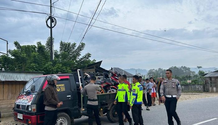 Balapan Liar Usai Sholat Subuh, Polres Konsel Amankan Barang Bukti Kendaraan