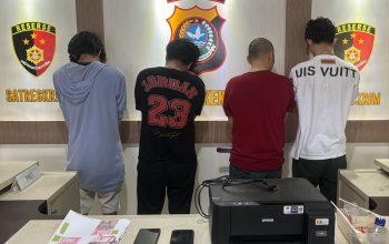 Empat Pria Pelaku Pengedar Upal Ditangkap Satreskrim Polresta Kendari