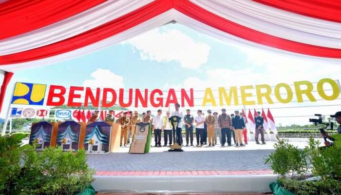 Resmikan Bendungan Ameroro Konawe, Presiden: Cegah Krisis Air dan Reduksi Banjir