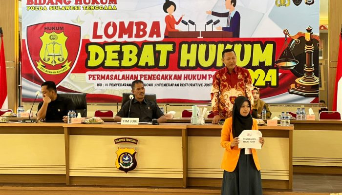 Mahasiswa Bahas Hoax dan Restorative Justice Dalam Lomba Debat Hukum Memperingati Hari Bhayangkara Ke 78