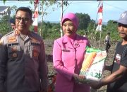 Dukung Ketahanan Pangan, Polda Sultra Bagi Bibit dan Hand Traktor Kepada Kelompok Tani di Dua Desa di Konda