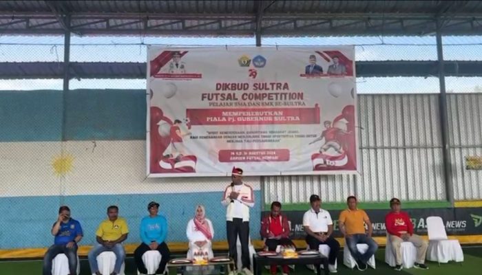 Dikbud Sultra Gelar Turnamen Futsal Antar Pelajar SMA/SMK Se Sultra Perebutkan Piala Pj Gubernur
