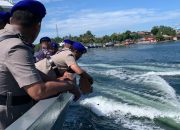 Sambut HUT Ke 74, Polairud Polda Sultra Gelar Upacara Tabur Bunga di Laut