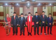 Pengambilan Sumpah/Janji Pimpinan DPRD Sultra Periode 2024-2029, Pj Gubernur : Tingkatkan Sinergisitas Dan Kolaborasi untuk Bangun Sultra