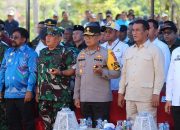 Kapolda Sultra Dampingi Menteri Pertanian Tinjau Bendungan Ameroro