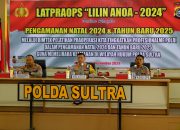 Dirlantas Polda Sultra Pimpin Latpra Ops Lilin Anoa 2024 untuk Pengamanan Natal dan Tahun Baru