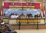Polda Sultra Gelar Rakor Lintas Sektoral Jelang Natal 2024 dan Tahun Baru 2025