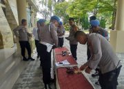 Cegah Penyalahgunaan, Personel Polresta Kendari Pemilik Senjata Api Dilakukan Pemeriksaan Rutin