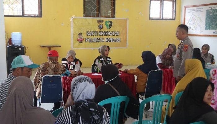 Polresta Kendari Gelar Bakti Kesehatan di Bulan Suci Ramadhan